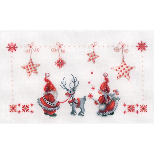 11ct Cross Stitch Kits Embroidery Needlework Set Merry Christmas Town NCMC111